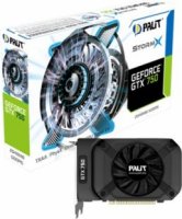  1024Mb Palit GeForce GTX750 StormX OC PCI-E 128bit DDR5 DVI HDMI CRT HDCP NE5X750THD01-20