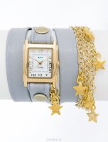    La Mer Collections "Charm Cloud Grey Gold Star". LMCW5001x