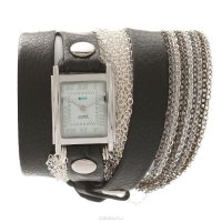    La Mer Collections "Chain Double Rio Venice Black Silver". LMDUO1001