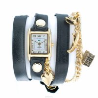    La Mer Collections "Charm Winter Cottage Black". LMCW4020-BLK