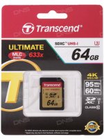   SD 64Gb Transcend SDXC Class 10 UHS-I U3 (95/60 MB/s)