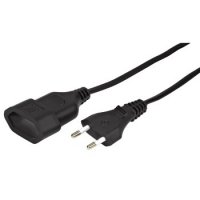  Hama Euro Extension Cable 1 A5  Black (108819)