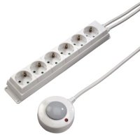  Xavax 6-Way Power Strip with foot switch 6  1.5  White (111946)