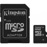   Micro SecureDigital Micro SecureDigital 32Gb HC Kingston (Class 10) (SDC10 / 32GB) + SD