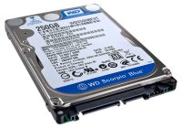   HDD 2.5" 250Gb SATA-II WD Scorpio Blue [WD2500BEVT, 5400rpm, 8Mb]