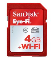   4Gb Sandisk Eye-Fi - Secure Digital HC Class 4 c   WiFi  SDSDWIFI-004