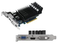  ASUS GeForce GT 730 902Mhz PCI-E 2.0 1024Mb 1600Mhz 64 bit DVI HDMI HDCP GT730-SL-1GD3-BR