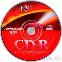  CD-R VS 700 Mb, 52x, Shrink (25), (10/600)