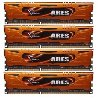 G.Skill F3-1333C9Q-16GAO   DDR3 16GB (4*4GB) Ares PC3-10666 1333MHz CL 9-9-9-24, 1.5V 