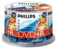 DVD+R Philips 4.7 , 16x, 50 ., Bulk,  DVD 