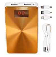  KS-is Power Bank KS-245 Gold (2xUSB 2.1A, 13800mAh, 3 , , Li-lon)