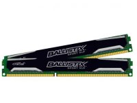   Crucial Ballistix Sport PC3-12800 DIMM DDR3L 1600MHz CL9 Low Profile - 4Gb BLS4G3D1609