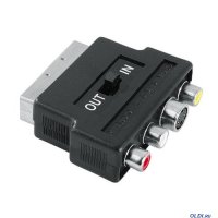  Hama Scart (m) In/Out - S-video (f)+3xRCA "" (f),  H-42357