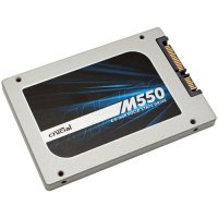  2.5" 256Gb Crucial M550 (CT256M550SSD1) SATA 6Gb/s, 7mm, with 9.5mm adapter, R: 550Mb/s  