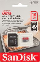   microSDHC SANDISK 16 , Class 10, SDSDQUI-016G-U46, 1 .,  SD