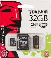   microSDHC KINGSTON 32 , Class 10, MBLY10G2/32GB, 1 .,  SD Card reader