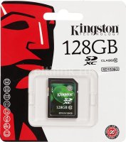   SDXC KINGSTON 128 , 10 /, Class 10, SDX10V/128GB, 1 .