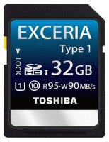   SDHC UHS-I TOSHIBA 32 , Class 10, SD-X32T1(BL7, 1 .