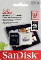   microSDXC UHS-I SANDISK Ultra 128 , Class 10, SDSDQUA-128G-G46A, 1 .,  SD