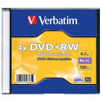  DVD-RW Verbatim 4.7Gb 4x Slim Case (3 ) (43635)