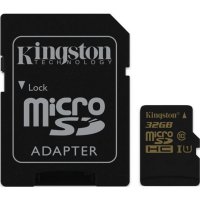   Kingston microSDHC 32Gb Class 10 UHS-I + ADP (90/45 Mb/s)