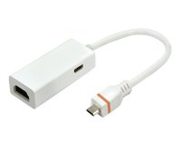 Greenconnect GC-SLP2HD-W, White - SlimPort-HDMI 0,15 