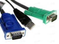 , ++ USB ATEN, SPHD15=)HD DB15+USB A-, Male-2xMale, 8+4 , ,