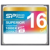   Compact Flash Card Silicon Power 16Gb (SP016GBCFC1K0V10) 1000x (Retail)