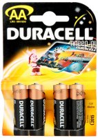  Duracell MN1500-4 (LR6) Size AA, 1.5V, (alkaline) (.4 .)