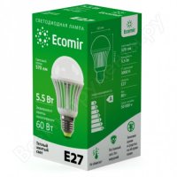 Ecomir Standart 5.5W E27 110-220V   3000 , 570 , 50000 ,  (42920)