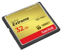   32Gb - SanDisk 800x Extreme CF 120MB/s - Compact Flash SDCFXS-032G-X46