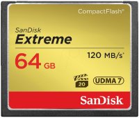   64Gb - SanDisk 800x Extreme CF 120MB/s - Compact Flash SDCFXS-064G-X46