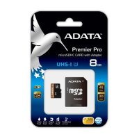   8Gb - A-Data Premier Pro - Micro Secure Digital HC Class 10 UHS-I AUSDH8GUI1-RA1