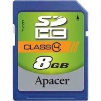   Apacer SD 8Gb SDHC Class 4 (AP8GSDHC4-R)