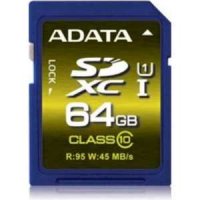   ADATA Premier Pro (ASDX64GUI1CL10-R) SDXC Memory Card 64Gb UHS-I U1 Class10