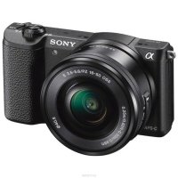  Sony Alpha A5100 Kit 16-50 mm F/3.5-5.6 E OSS PZ Black