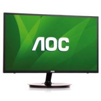  23.6" AOC E2461FWH Red-Black (LED, LCD, Wide, 1920x1080, 2 ms, 170/160, 250 cd/m, 50M:1, +