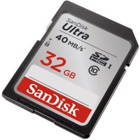   SanDisk Ultra (SDSDUN-032G-G46) SDHC Memory Card 32Gb Class10 UHS-I U1