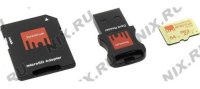   Strontium (SRP64GTFU1C) microSDXC 64Gb UHS-I U3 + microSD--)SD Adapter + USB CR