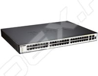 D-link DGS-3120-48PC  PoE 44xUTP Gigabit, 4xCombo UTP/SFP Gigabit   PoE, L2, 19