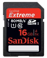   16Gb - SanDisk Extreme - Secure Digital HC UHS Class 1 SDSDXS-016G-X46 (!)