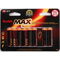 Kodak MAX LR6  (KAA-6+2) AA, 8   