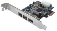 ST-Lab F-301   PCI-E x1, 3 ext (IEEE1394a + 2IEEE1394b), LP bracket, Ret