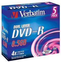  DVD-R Verbatim 8.5Gb 8x Dual Layer Azo (1 ) (43595)