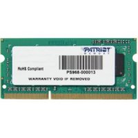   SO-DIMM DDR-III 4Gb 1333Mhz PC-10600 Patriot (PSD34G133381S)