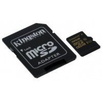   MicroSD 32Gb Kingston (SDCA10/32GB) Class 10 UHS-I microSDHC + adapter