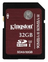   Micro SecureDigital 32Gb Kingston SDHC UHS-1 class 10 (SDCA10 / 32GBSP)