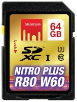   SD 64Gb Strontium Nitro Plus (SRP64GSDU1) SDXC Class 10