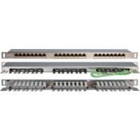 Hyperline PPHD-19-24-8P8C-C6-SH-110D - ..19, 0.5U, 24xRJ-45, .6, Dual IDC 