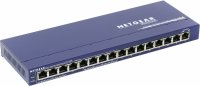  Netgear FS116PEU 16-port 10/100 Mbps (8 ports supports PoE) switch with external power su